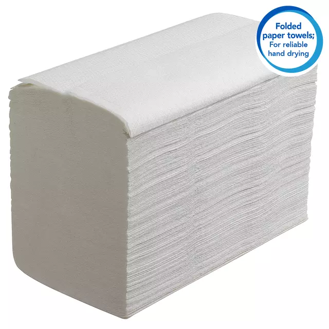 Een Handdoek Scott Essential i-vouw 1-laags 20x21cm wit 15x340stuks 6617 koop je bij Van Hoye Kantoor BV