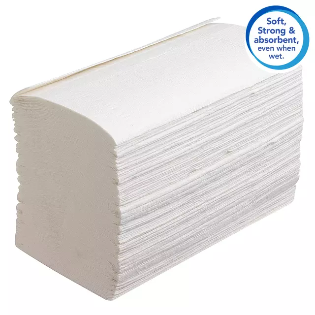Een Handdoek Scott i-vouw 1-laags 21x20cm wit 15x304stuks 6689 koop je bij Van Leeuwen Boeken- en kantoorartikelen
