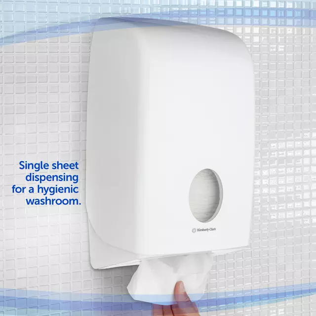 Een Handdoekdispenser Aquarius voor i-vouw wit 6945 koop je bij EconOffice