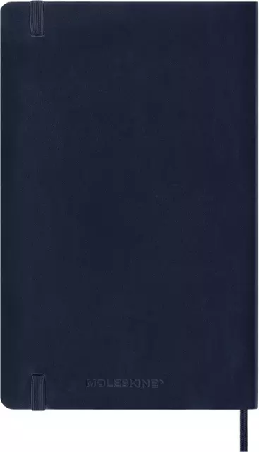 Notitieboek Moleskine large 130x210mm lijn soft cover sapphire blue