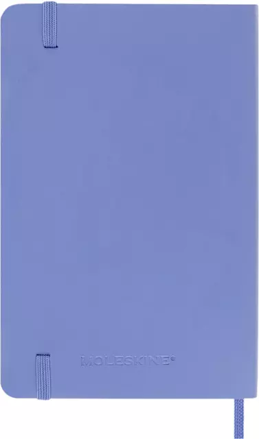 Notitieboek Moleskine pocket 90x140mm lijn soft cover hydrangea blue