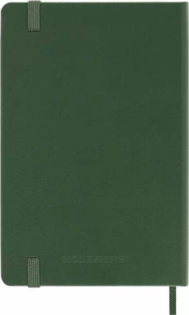 Een Notitieboek Moleskine pocket 90x140mm lijn hard cover myrtle green koop je bij Van Hoye Kantoor BV