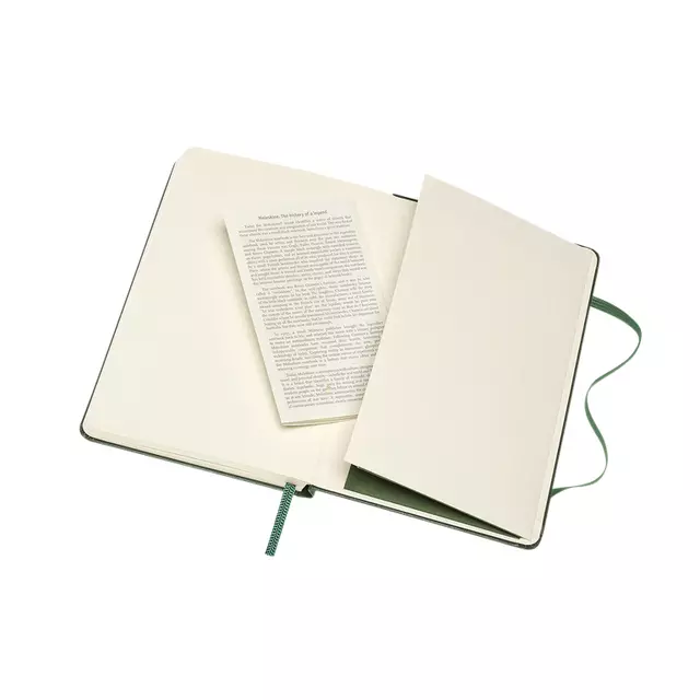 Een Notitieboek Moleskine pocket 90x140mm lijn hard cover myrtle green koop je bij Van Hoye Kantoor BV