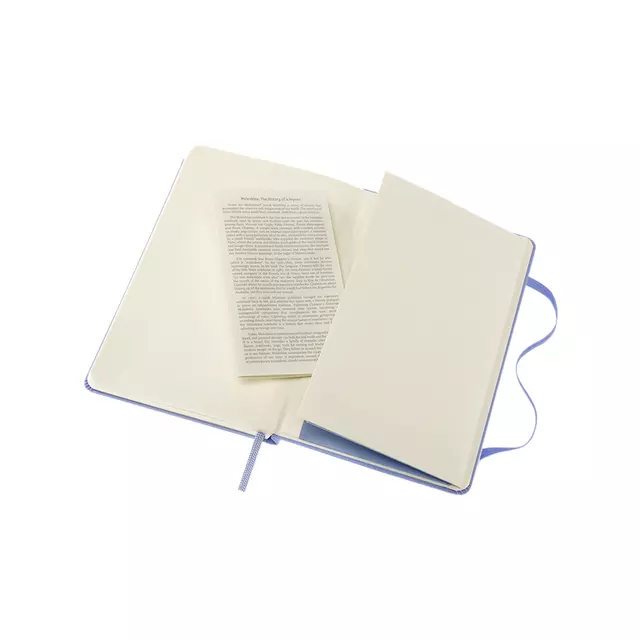 Een Notitieboek Moleskine pocket 90x140mm blanco hard cover hydrangea blue koop je bij EconOffice