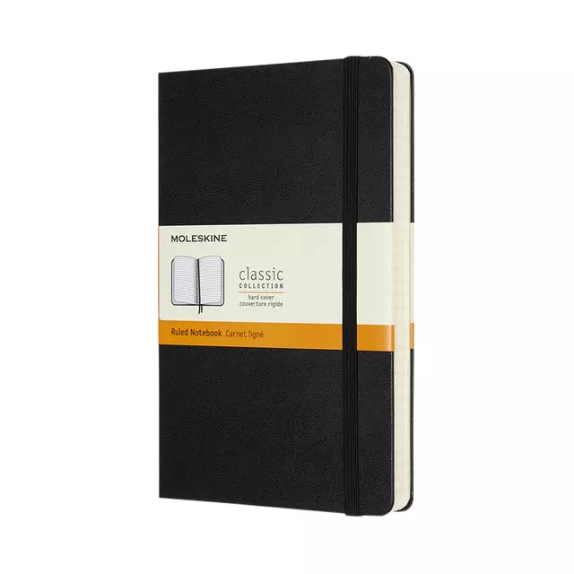 Een Notitieboek Moleskine Expanded large 130x210mm lijn hard cover zwart koop je bij EconOffice