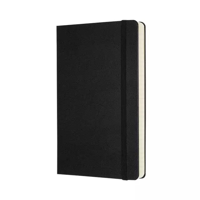 Een Notitieboek Moleskine Expanded large 130x210mm lijn hard cover zwart koop je bij Van Leeuwen Boeken- en kantoorartikelen