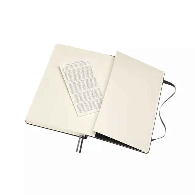 Een Notitieboek Moleskine Expanded large 130x210mm lijn hard cover zwart koop je bij Van Leeuwen Boeken- en kantoorartikelen
