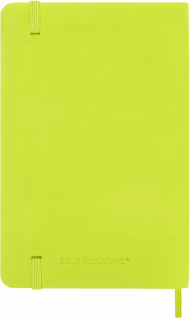 Een Notitieboek Moleskine pocket 90x140mm lijn soft cover lemon green koop je bij KantoorProfi België BV