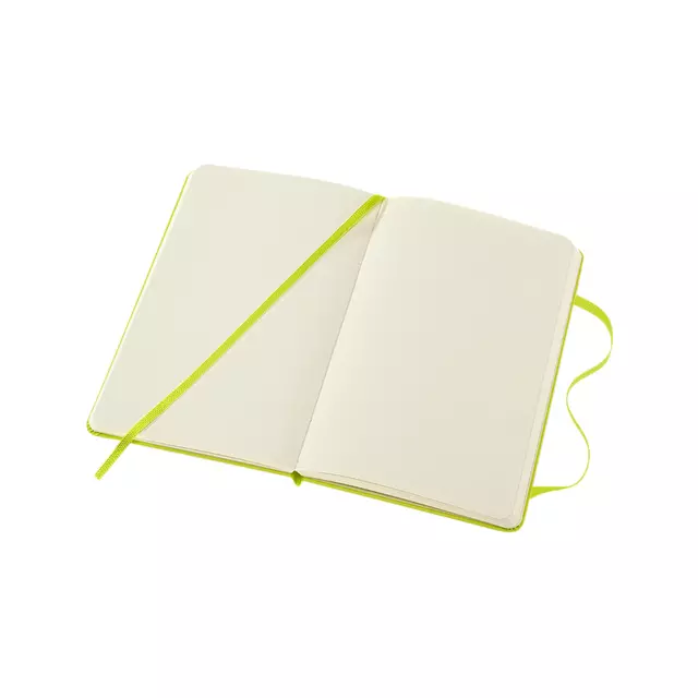 Notitieboek Moleskine pocket 90x140mm blanco hard cover lemon green