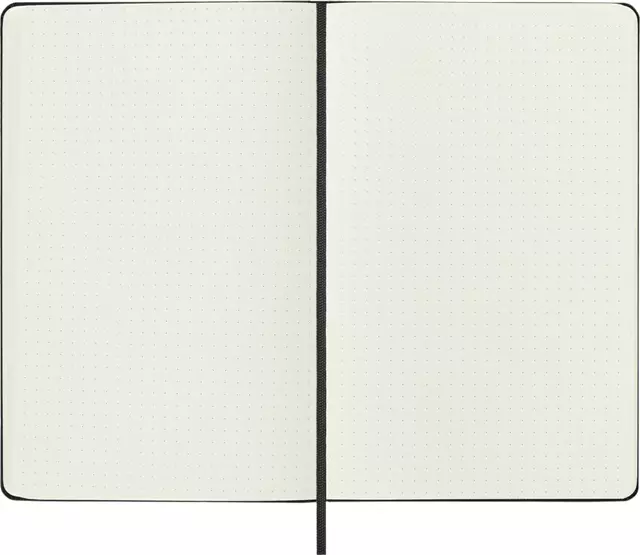 Een Notitieboek Moleskine large 130x210mm dots hard cover zwart koop je bij EconOffice