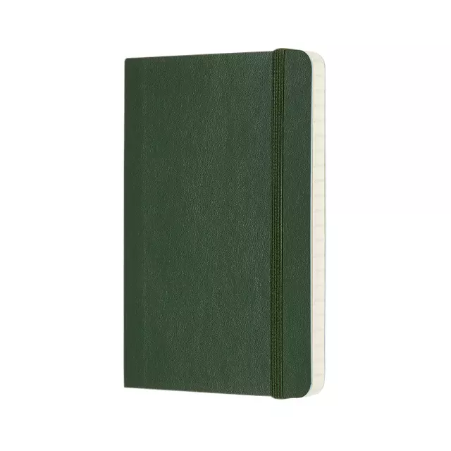 Een Notitieboek Moleskine pocket 90x140mm lijn soft cover myrtle green koop je bij KantoorProfi België BV
