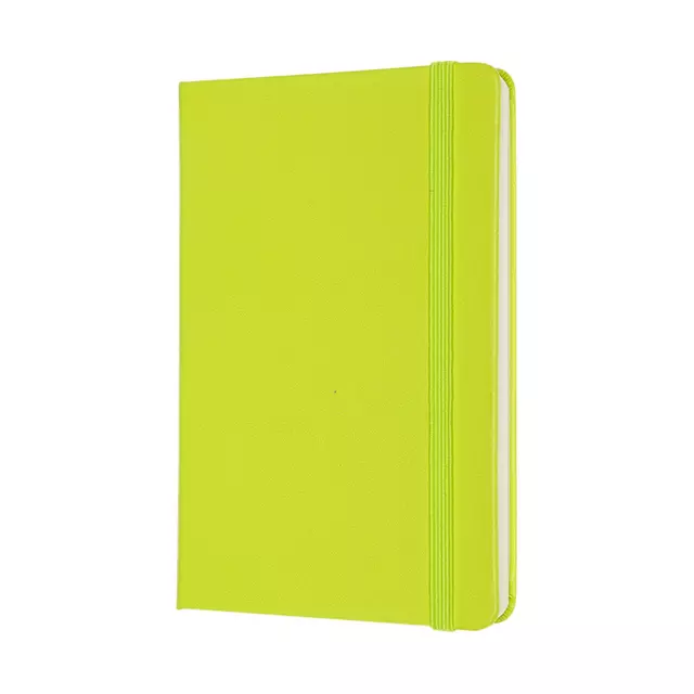 Een Notitieboek Moleskine pocket 90x140mm lijn hard cover lemon green koop je bij Van Leeuwen Boeken- en kantoorartikelen