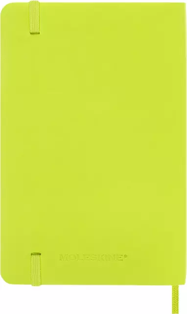 Een Notitieboek Moleskine pocket 90x140mm blanco soft cover lemon green koop je bij MV Kantoortechniek B.V.
