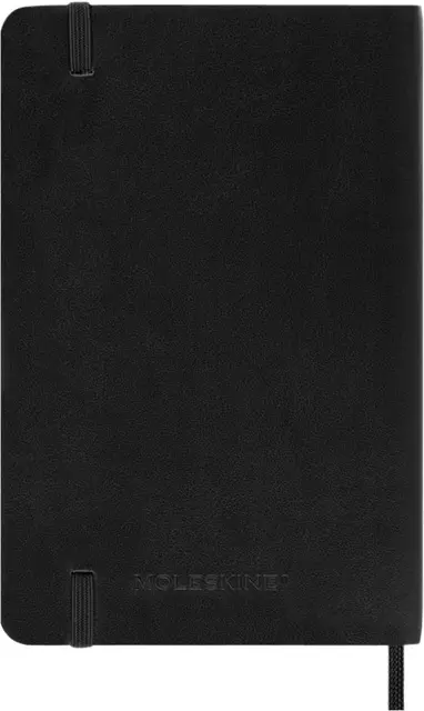 Een Notitieboek Moleskine pocket 90x140mm ruit 5x5mm soft cover zwart koop je bij Van Leeuwen Boeken- en kantoorartikelen