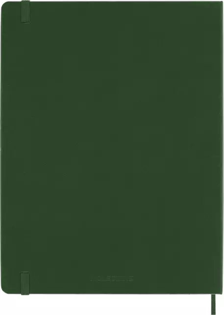Een Notitieboek Moleskine XL 190x250mm blanco hard cover myrtle green koop je bij Van Leeuwen Boeken- en kantoorartikelen