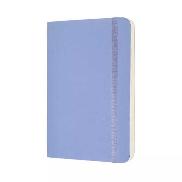 Een Notitieboek Moleskine pocket 90x140mm blanco soft cover hydrangea blue koop je bij KantoorProfi België BV
