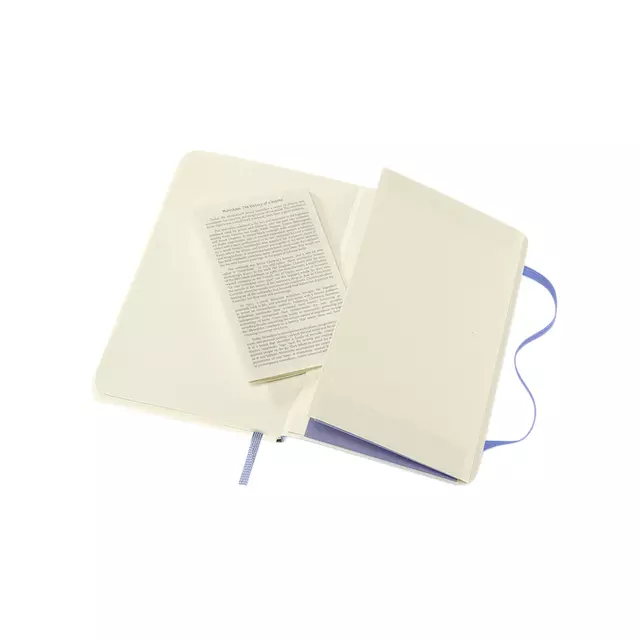 Een Notitieboek Moleskine pocket 90x140mm blanco soft cover hydrangea blue koop je bij KantoorProfi België BV