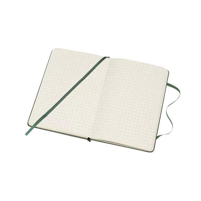 Een Notitieboek Moleskine pocket 90x140mm ruit 5x5mm hard cover myrtle green koop je bij KantoorProfi België BV