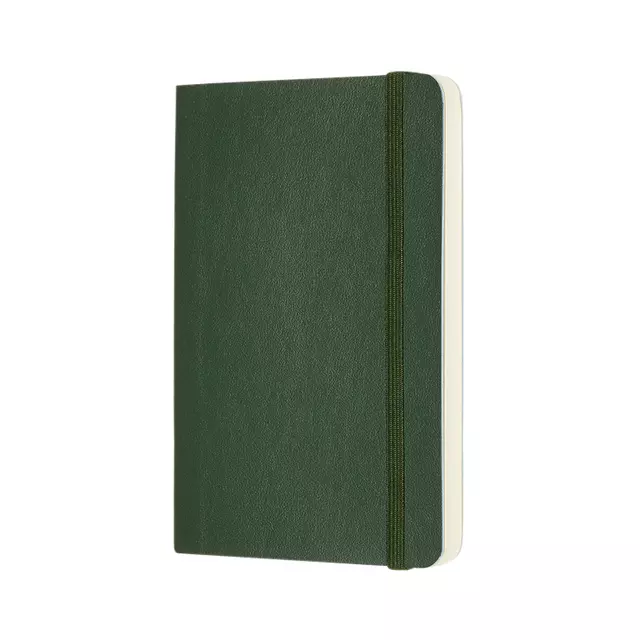 Een Notitieboek Moleskine pocket 90x140mm blanco soft cover myrtle green koop je bij KantoorProfi België BV