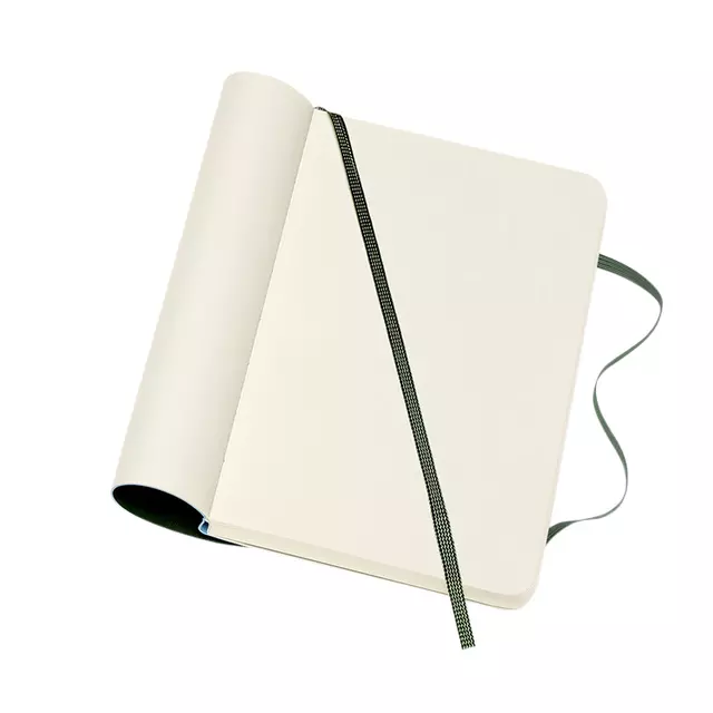 Een Notitieboek Moleskine pocket 90x140mm blanco soft cover myrtle green koop je bij Van Leeuwen Boeken- en kantoorartikelen