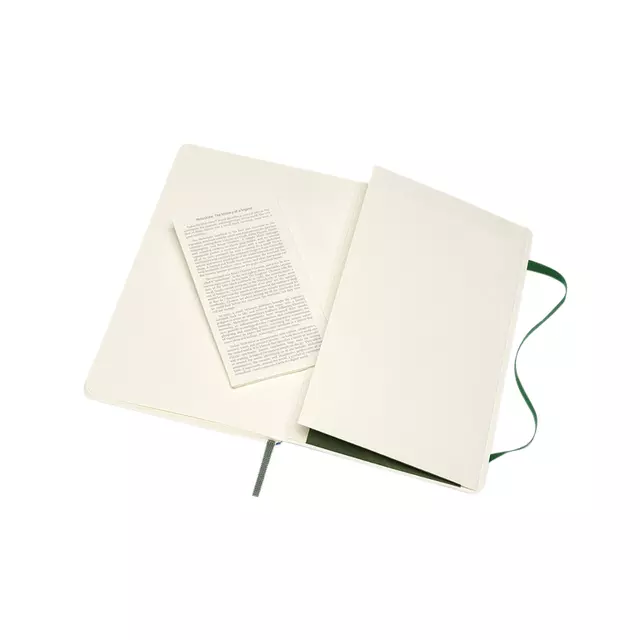 Een Notitieboek Moleskine large 130x210mm dots soft cover myrtle green koop je bij KantoorProfi België BV
