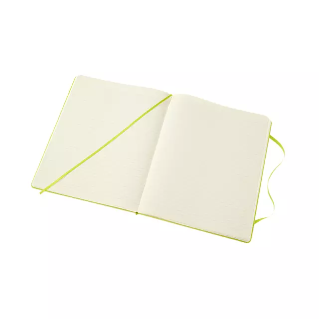 Een Notitieboek Moleskine XL 190x250mm lijn hard cover lemon green koop je bij Van Leeuwen Boeken- en kantoorartikelen
