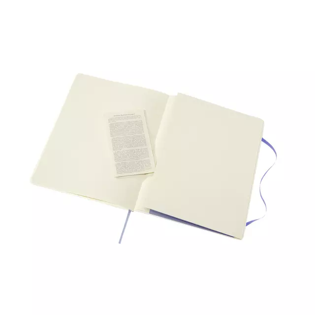 Een Notitieboek Moleskine XL 190x250mm blanco soft cover hydrangea blue koop je bij KantoorProfi België BV