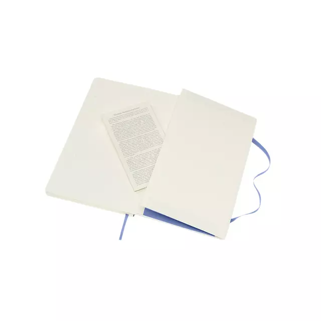Een Notitieboek Moleskine large 130x210mm blanco soft cover hydrangea blue koop je bij KantoorProfi België BV