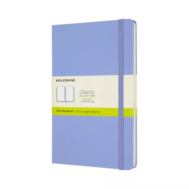 Een Notitieboek Moleskine large 130x210mm blanco hard cover hydrangea blue koop je bij KantoorProfi België BV
