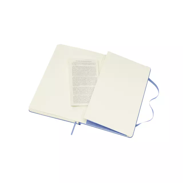 Een Notitieboek Moleskine large 130x210mm blanco hard cover hydrangea blue koop je bij Van Leeuwen Boeken- en kantoorartikelen