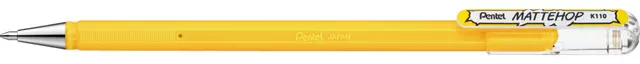 Een Gelschrijver Pentel K110 Mattehop medium geel koop je bij Unimark Office B.V.