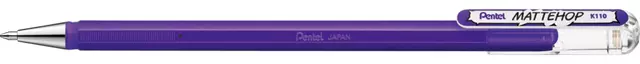 Een Gelschrijver Pentel K110 Mattehop medium violet koop je bij Unimark Office B.V.