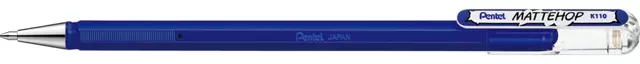 Een Gelschrijver Pentel K110 Mattehop medium blauw koop je bij KantoorProfi België BV