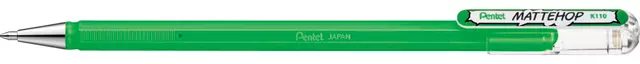 Een Gelschrijver Pentel K110 Mattehop medium groen koop je bij Unimark Office B.V.