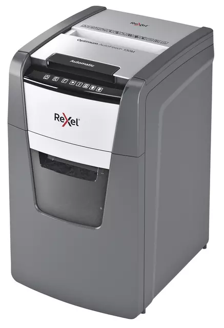 Een Papiervernietiger Rexel Optimum Auto+ 130M snippers 2x15mm koop je bij QuickOffice BV