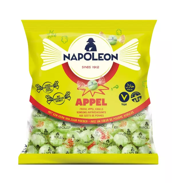 Een Snoep Napoleon appel zak 1kg koop je bij Totaal Kantoor Goeree