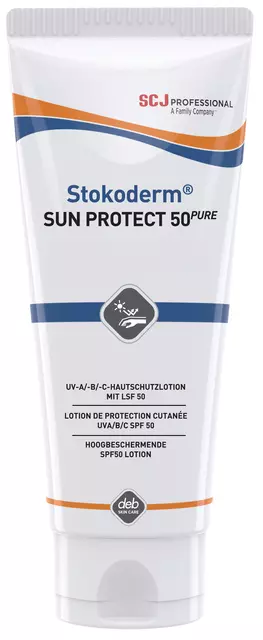 Een Zonnebrandlotion SCJ Stokoderm Sun Protect SPF 50 100ml koop je bij Van Leeuwen Boeken- en kantoorartikelen