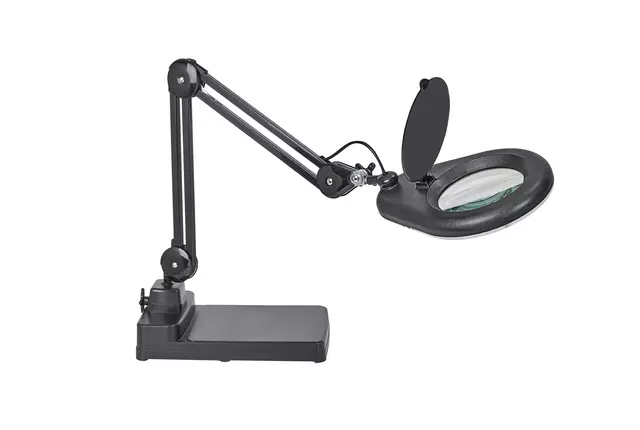 Een Loeplamp MAUL Viso LED met voet zwart koop je bij MV Kantoortechniek B.V.