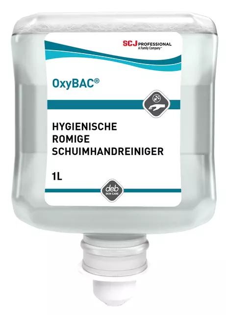 Een Handreiniger SCJ Oxy Bac Foam Wash antibacteriëel parfumvrij 1liter koop je bij EconOffice