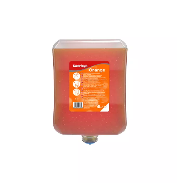 Een Handreiniger SCJ Swarfega Orange 4 liter koop je bij Van Hoye Kantoor BV
