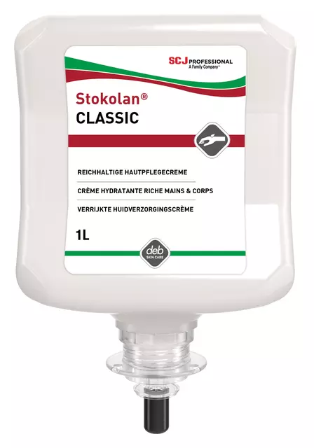 Een Handcrème SCJ Stokolan Classic 1liter koop je bij MV Kantoortechniek B.V.