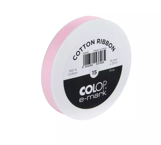 Een Lint Colop E-Mark 15mmx25m roze koop je bij Goedkope Kantoorbenodigdheden