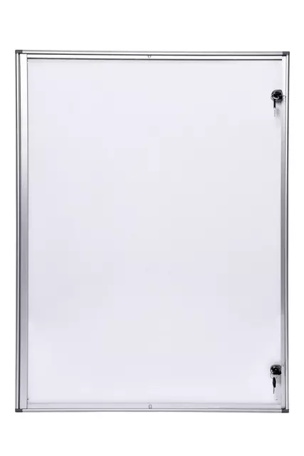 Een Binnenvitrine wand MAULextraslim whiteboard 9xA4 met slot koop je bij EconOffice