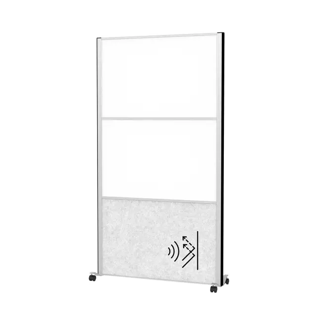 Een Cloison acoustique MAUL 100x180 2x tableau blanc,1x gris clair/alu mobile koop je bij QuickOffice BV