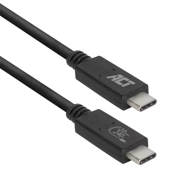 Een Kabel ACT USB-C USB 4 20Gbps Thunderbolt3 1 meter koop je bij Van Leeuwen Boeken- en kantoorartikelen