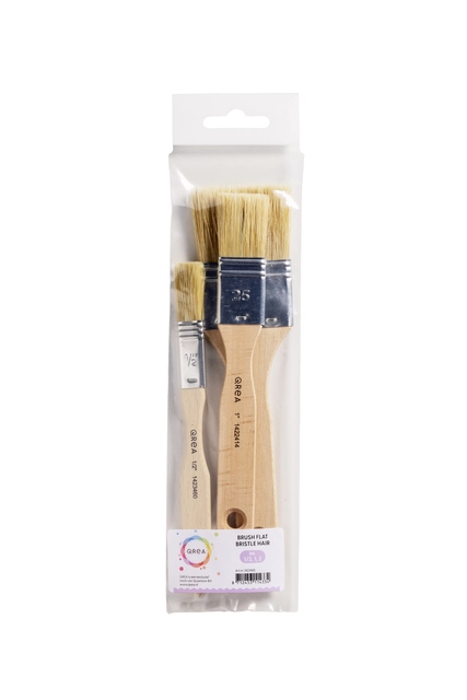 Een Brosse plate Qrea soie de porc set 3 largeurs koop je bij QuickOffice BV