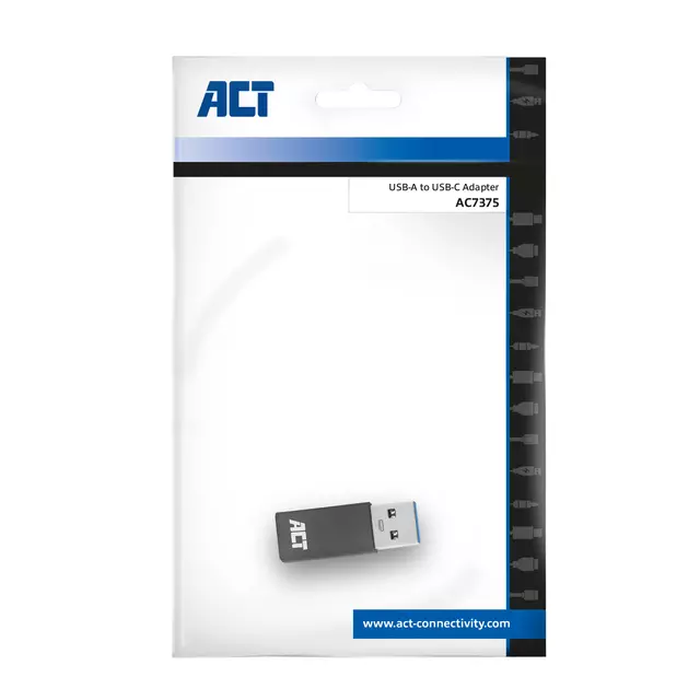 Een Adapter ACT USB-A naar USB-C koop je bij Totaal Kantoor Goeree