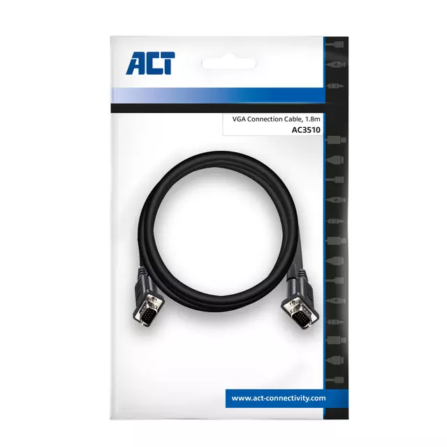 Een Kabel ACT VGA Monitor 1.8 meter koop je bij EconOffice