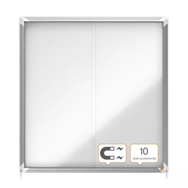 Een Binnenvitrine Nobo Premium Plus 12x A4 schuifdeur magnetisch koop je bij EconOffice