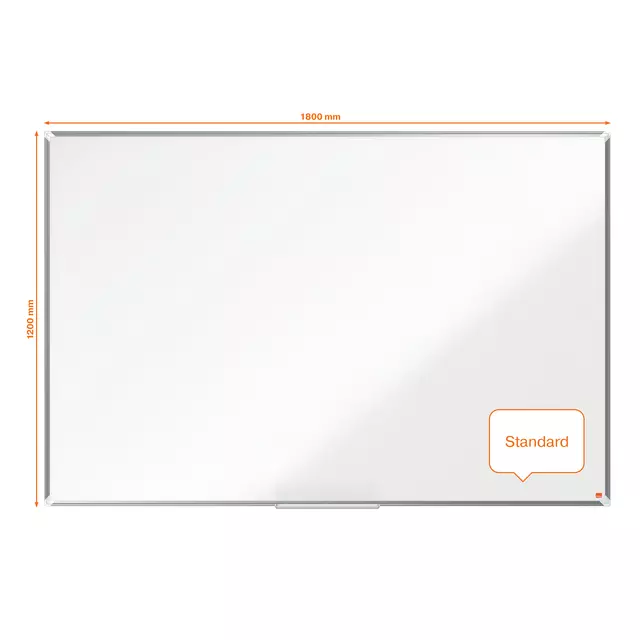 Een Whiteboard Nobo Premium Plus 120x180cm emaille koop je bij KantoorProfi België BV